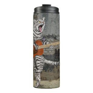 Termo Guitarra Acústica De Gato