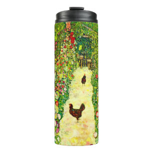 Termo Gustav Klimt Garden con pollos