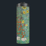 Termo Gustav Klimt - Jardín de campo con girasoles<br><div class="desc">Jardín de campo con girasoles / Jardín de granja con girasoles - Gustav Klimt en 1905-1906</div>