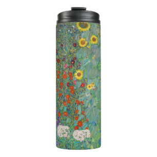 Termo Gustav Klimt - Jardín de campo con girasoles