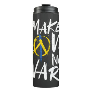 Termo Hacer que el amor no apoye la guerra a Ucrania