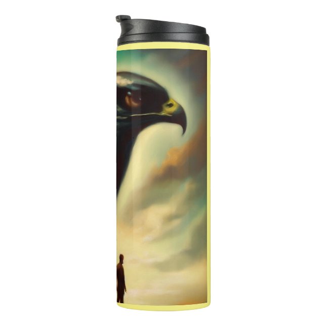 Termo Halcón Animal Espiritual 1 (Rotado hacia la derecha)