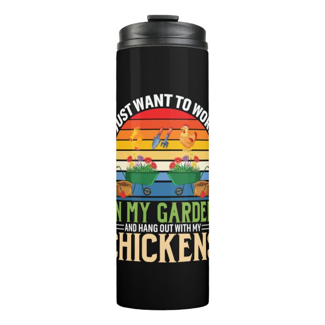 Termo Halloween And Hangout With My Chickens Birthday (Anverso)