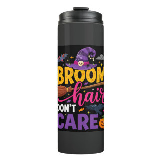 Termo Halloween Broom Hair Don't Care Witch Quote