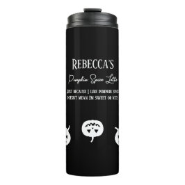 Termo Halloween Calabaza Blanca Spice Sweet or Nice