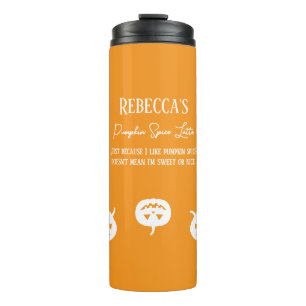 Termo Halloween Calabaza Blanca Spice Sweet or Nice