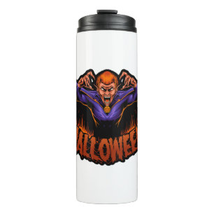 Termo halloween con camiseta de halloween vampiro