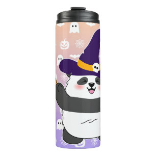 Termo Halloween Curte Baby Panda Witch Magic Wand