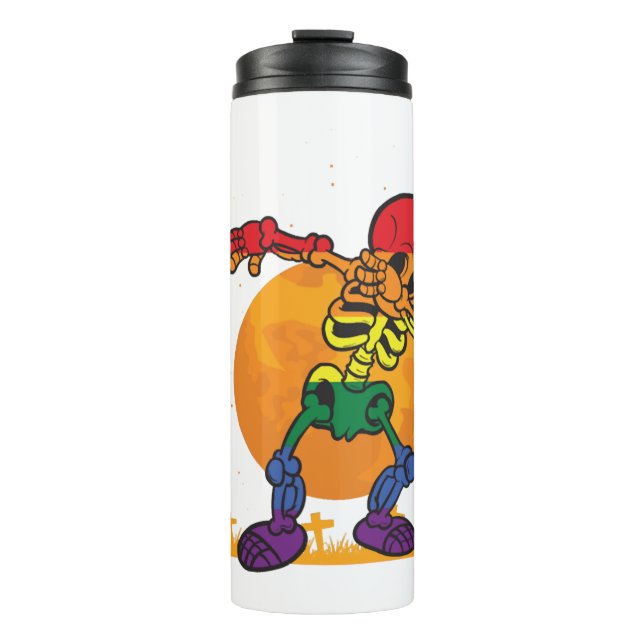 Termo Halloween Dabbing Skeleton Costume LGBT (Anverso)