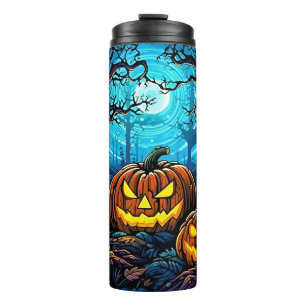 Termo Halloween de calabazas espeluznantes