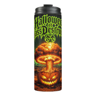 Termo Halloween de Destrucción Masiva Calabaza Radioacti