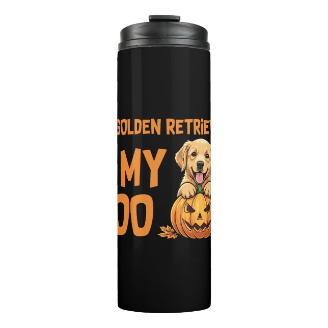 Termo Halloween de Golden Retriever (Anverso)