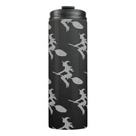 Termo Halloween de la Bruja Voladora de Plata