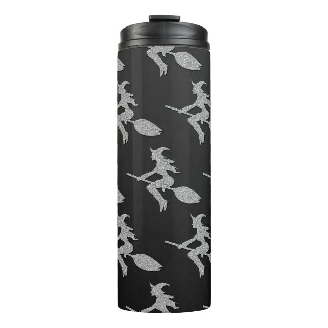 Termo Halloween de la Bruja Voladora de Plata (Anverso)