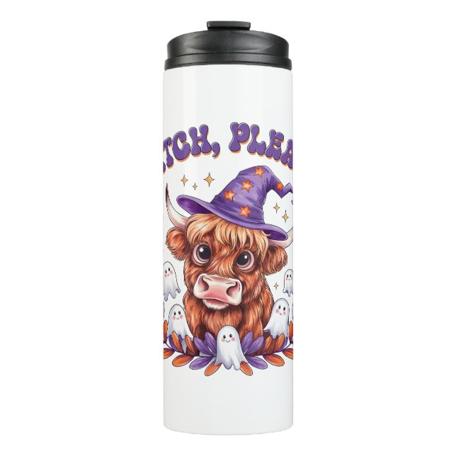 Termo Halloween de vaca Highland (Anverso)