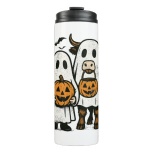 Termo Halloween del fantasma de las vacas en el altiplan
