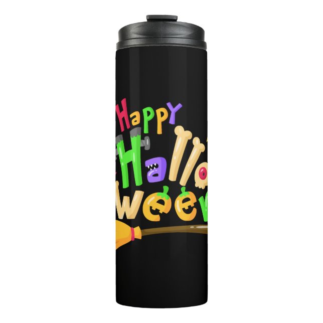 Termo Halloween divertido y feliz (Anverso)