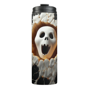 Termo Halloween Fantasma Crackeado De Halloween 3D