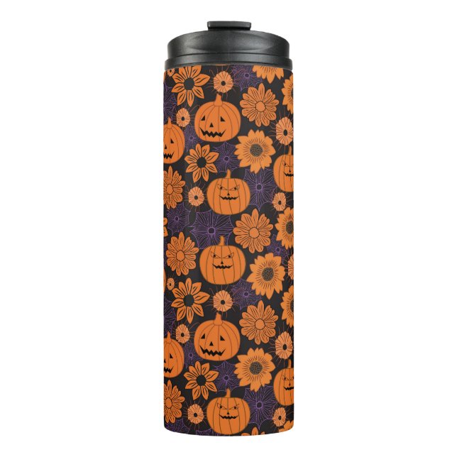 Termo Halloween floral (Anverso)
