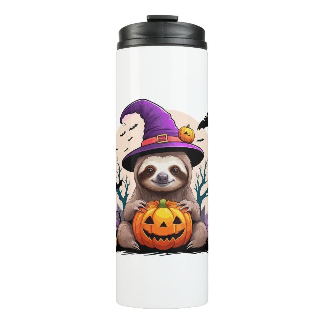 Termo Halloween, Gorra Rosa Sloth (Anverso)