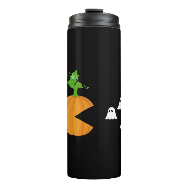Termo Halloween Gracioso Para Mujeres Niños Calabaza (Anverso)