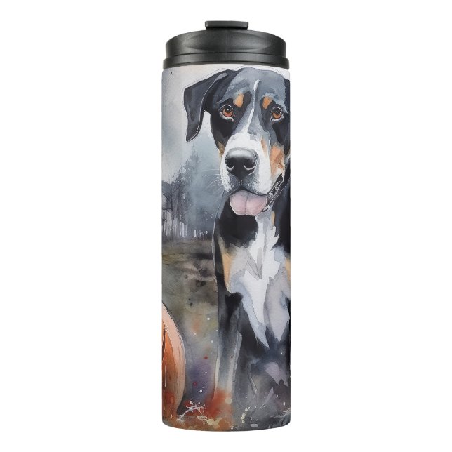 Termo Halloween Gran Suiza Con Calabazas Temerosas (Anverso)