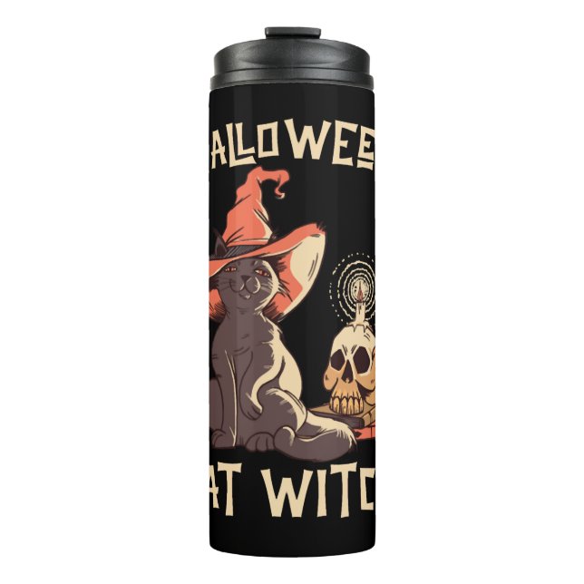 Termo Halloween Halloween Cat Witch (Anverso)
