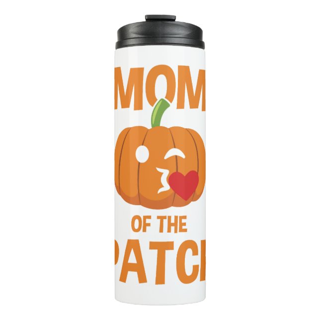 Termo Halloween Mamá Del Parche De Calabaza Halloween (Anverso)