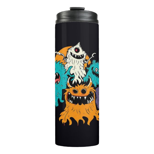 Termo Halloween/Monstruo/Octubre/Otoño  (Anverso)