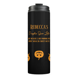 Termo Halloween Naranja Calabaza Dulce o Niza