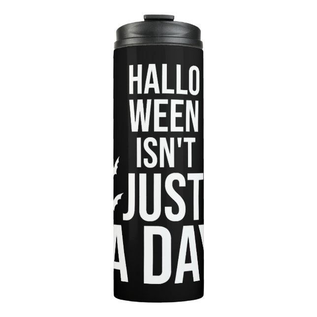 Termo Halloween no es solamente un día, divertida Hallow (Anverso)