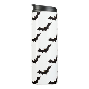 Termo Halloween, Patrón De Murciélagos, Truco O Tratamie