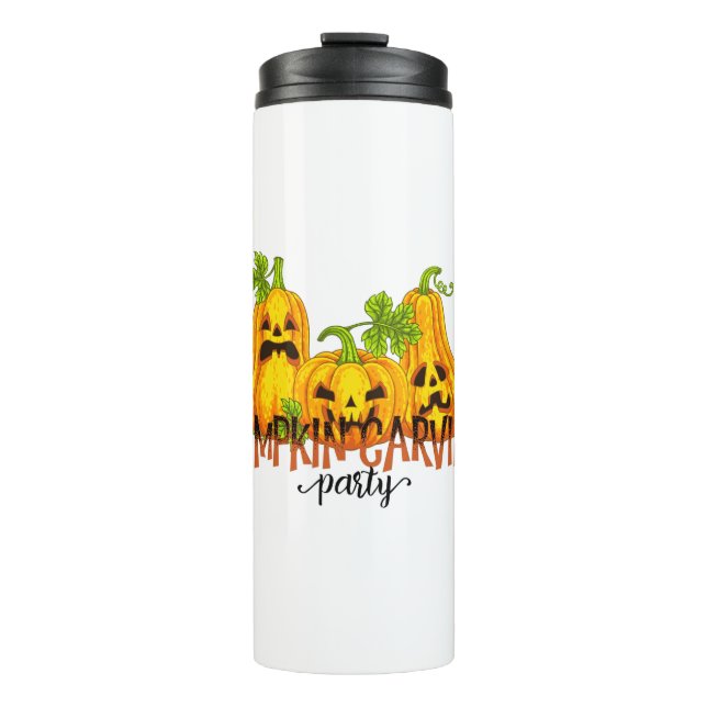 Termo Halloween Pumpkin carving Party Fall Funny (Anverso)