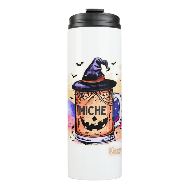 Termo Halloween Ron, Miche y Cocuy – Humor Venezolano (Anverso)