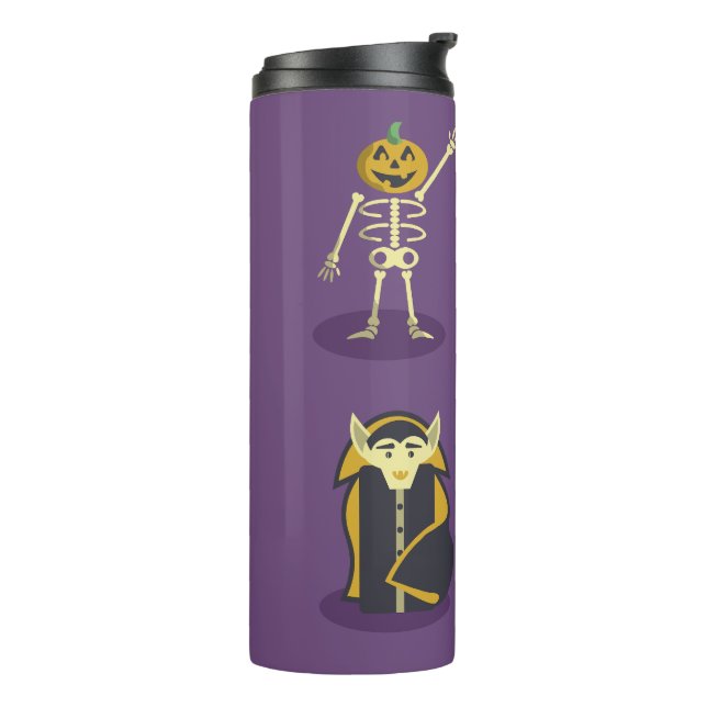 Termo Halloween Skeleton Dracula Mummy Grim Reaper (Rotado hacia la izquierda)