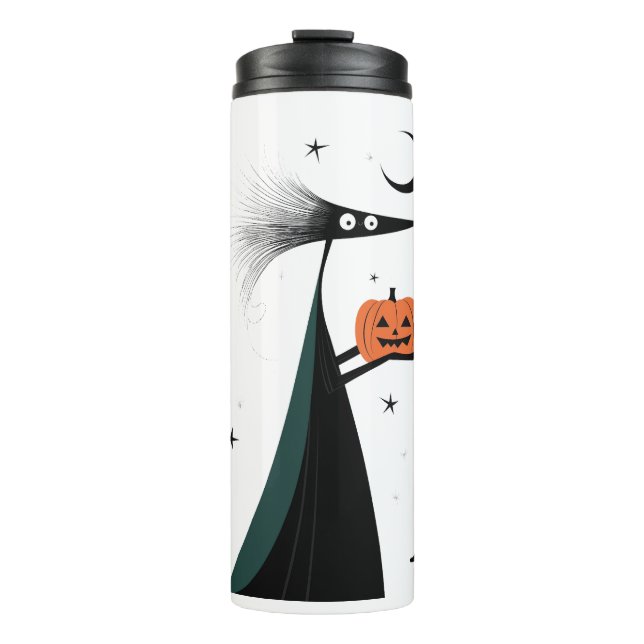 Termo Halloween Spooky Witch and Pumpkin White (Anverso)