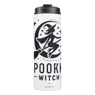 Termo Halloween Spooky Witch Design - Volando en la habi