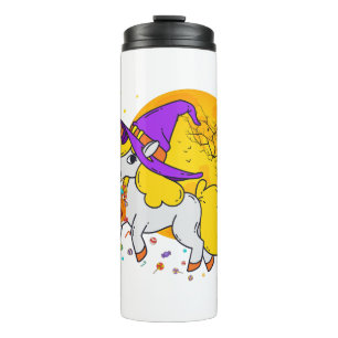 Termo Halloween Unicornio Chicas Camisas mujeres bruñen 