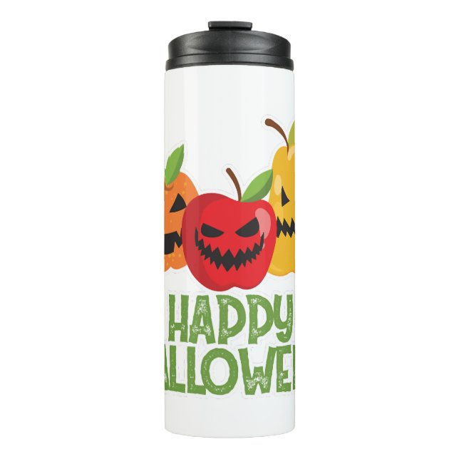 Termo Halloween Vegan Happy Halloween Calabaza Vegetaria (Anverso)