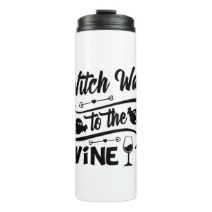 Termo Halloween Witch Way To The Wine Birthday