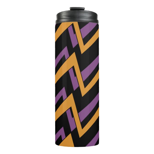 Termo Halloween Zig Zags Orange Purple   (Anverso)