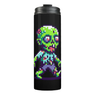 Termo Halloween zombie de 8 bits