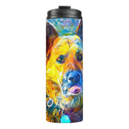 Termo Halo: Retrato de un pastor alemán