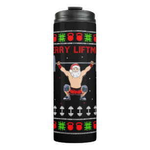 Termo Halterofilia con Navidades feos