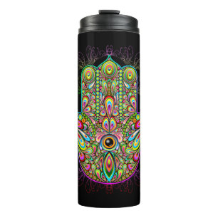 Termo Hamsa Fatma Hand Psychedelic Art