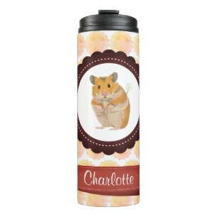 Termo Hamster de Chicas rojos y rosas
