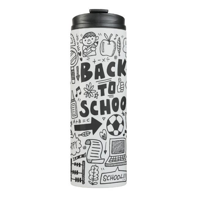 Termo hand draw doodle school element (Anverso)