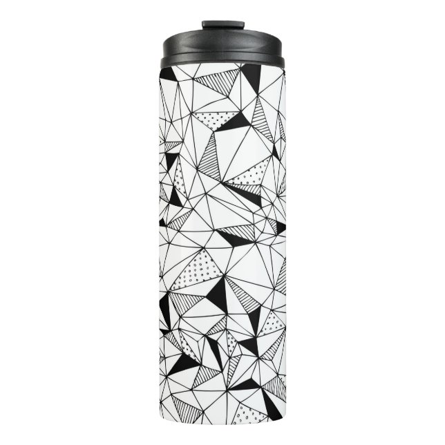 Termo hand drawn abstract geometrical background with po (Anverso)