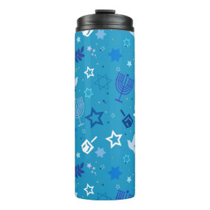 Termo Hanukkah Stars Thermal Tumbler