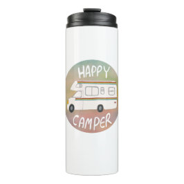 Termo Happy Camper Rainbow RV Sunset Motorhome RV